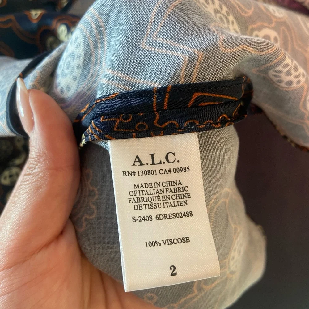 SOLD Dion Printed Mini Dress | ALC - Picture 8 of 13